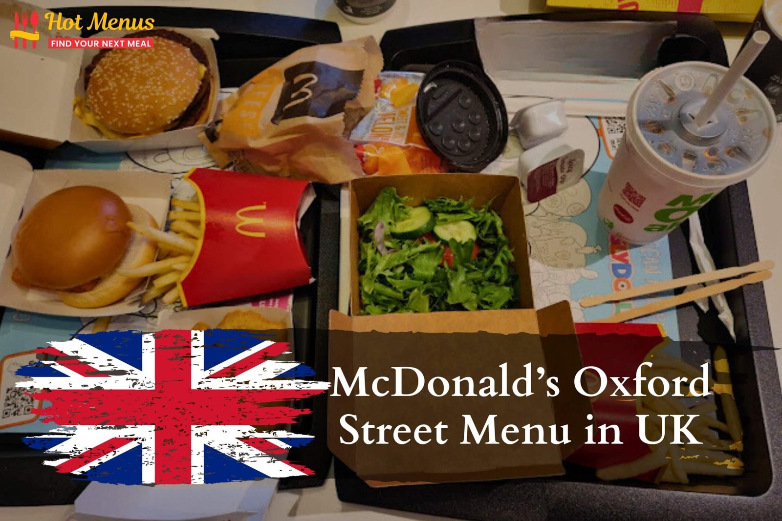 McDonald's Oxford Street Menu in London