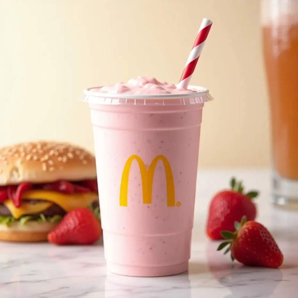 McDonald's Strawberry Milkshake