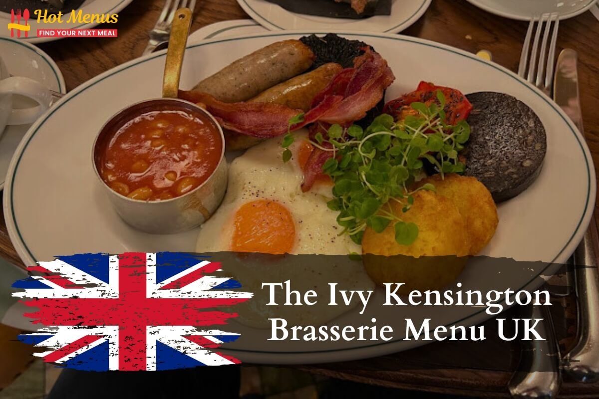 The Ivy Kensington Brasserie Menu