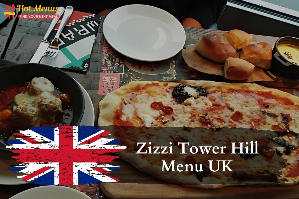 Zizzi Tower Hill Menu UK