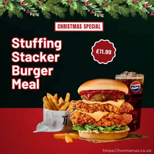 KFC Stuffing Stacker Burger Meal