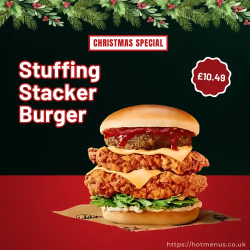 KFC Stuffing Stacker Burger