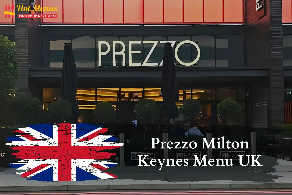 Prezzo Milton Keynes Menu