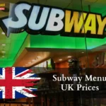 Subway Menu UK