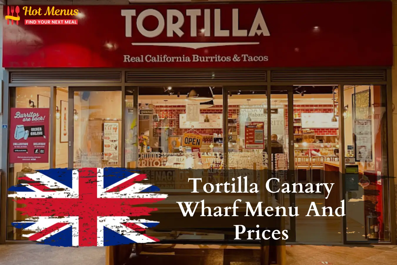 Tortilla Canary Wharf Menu