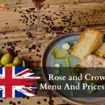 Rose and Crown Menu