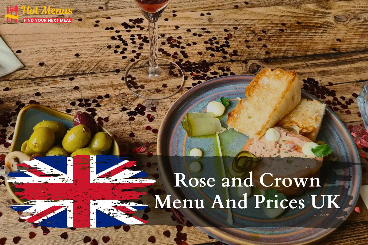 Rose and Crown Menu
