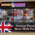 Dunkin Donuts Menu