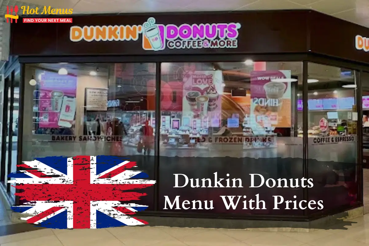 Dunkin Donuts Menu
