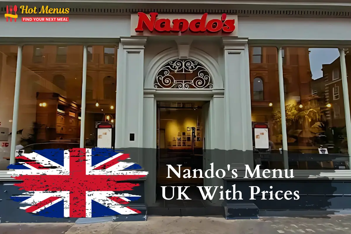 Nando's Menu UK