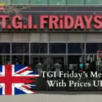 TGI Friday’s Menu With Prices